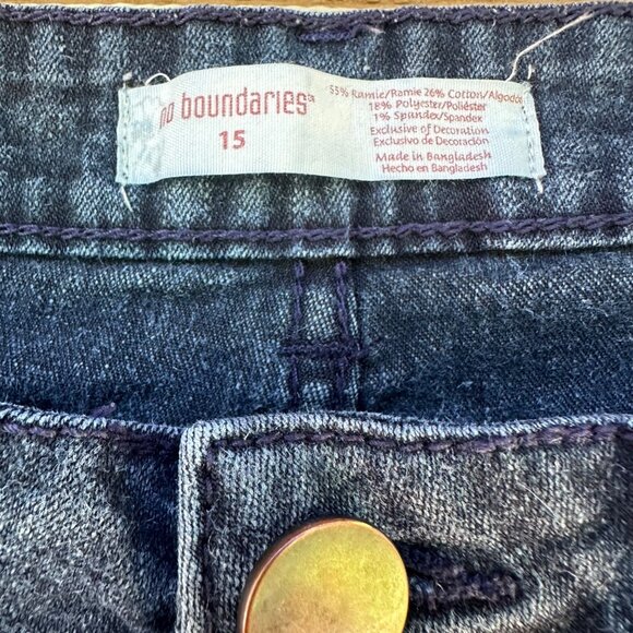 No Boundaries Blue Rinse Boot Cut Women’s Jeans Size 15 - Picture 2 of 12